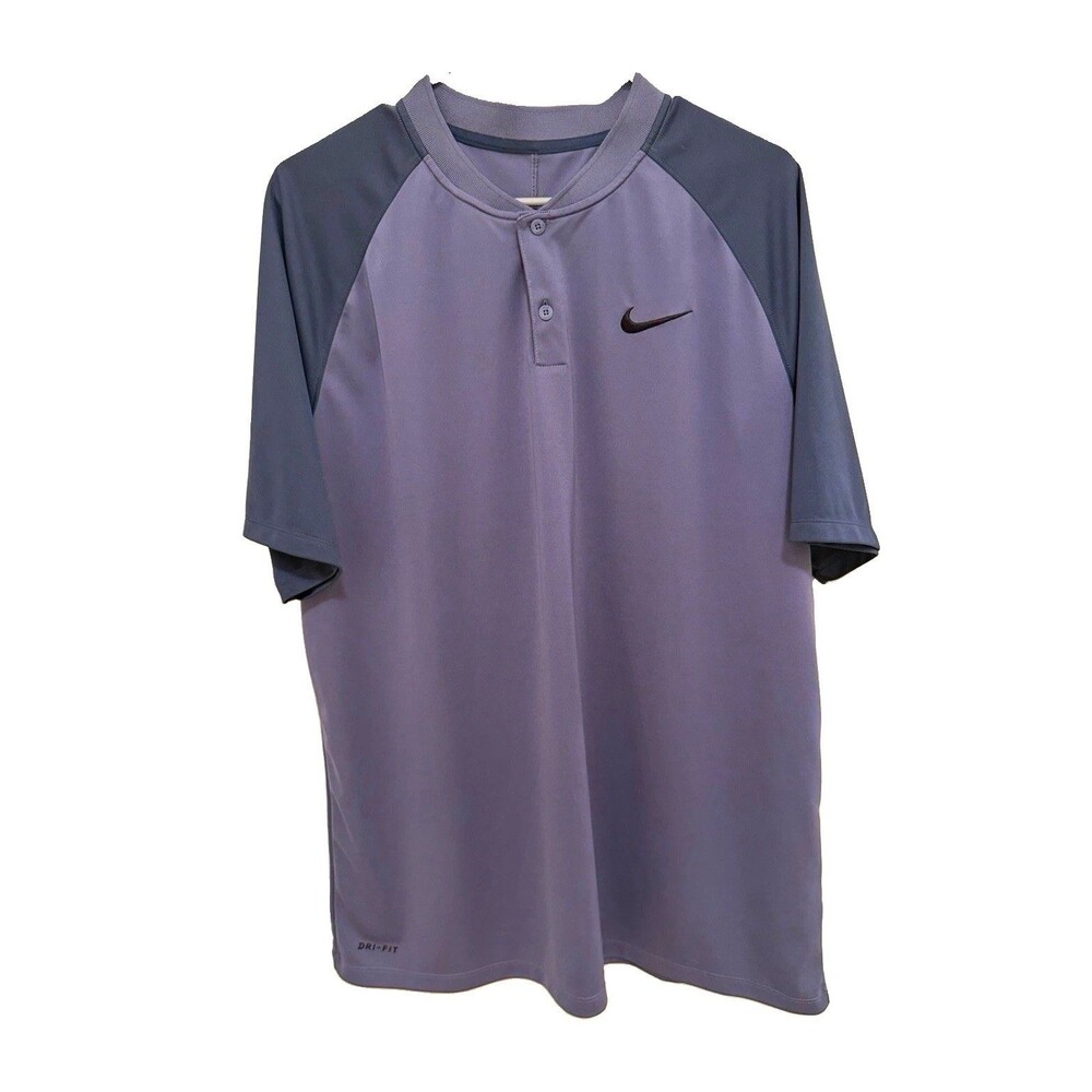 Nike Dri-FIT Momentum Golf Polo Men's XL Henley Moisture Wicking blade collar